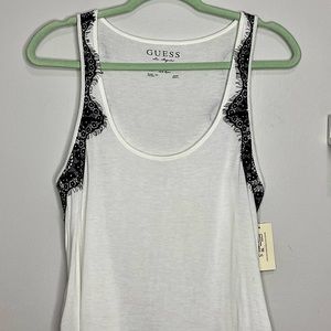 NWT GUESS Lace Trimmed Top | Small